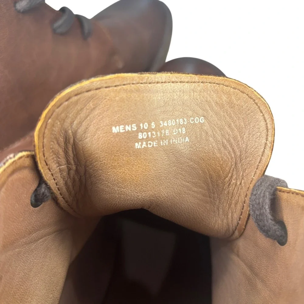 Frye Mens Cognac Leather Chukka Boots Lace Up Ankle‎ 10.5 3480183-COG